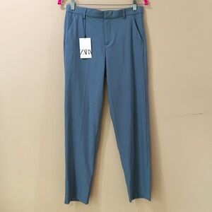 New Zara Dress Pants Girls Kids Size 13-14 CM164 Blue NWT